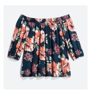 Loveappella off the shoulder knit top